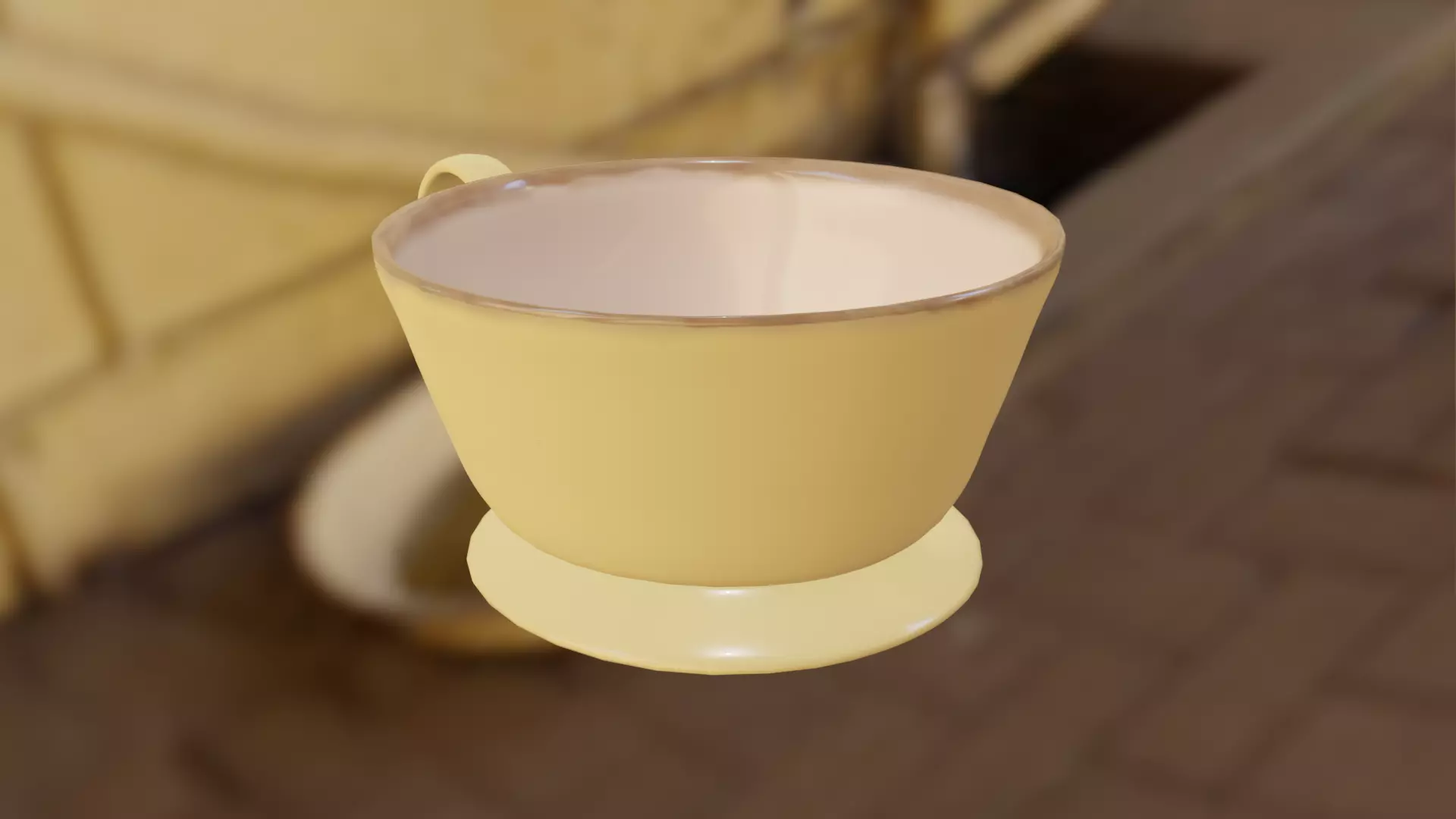 Ceramic Cup Free low-poly 3D model