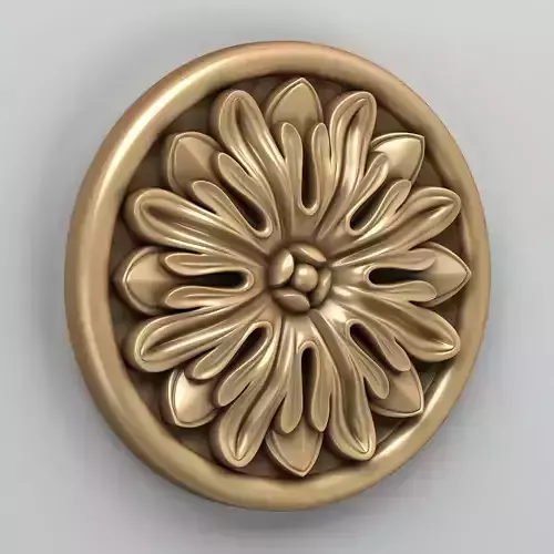 Round rosette 004 3D model