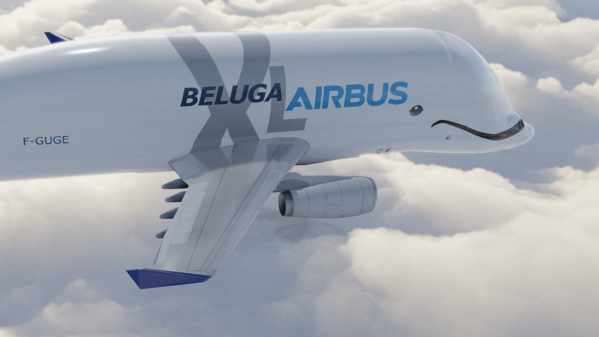 Airbus Beluga XL Low-poly 3D model_2