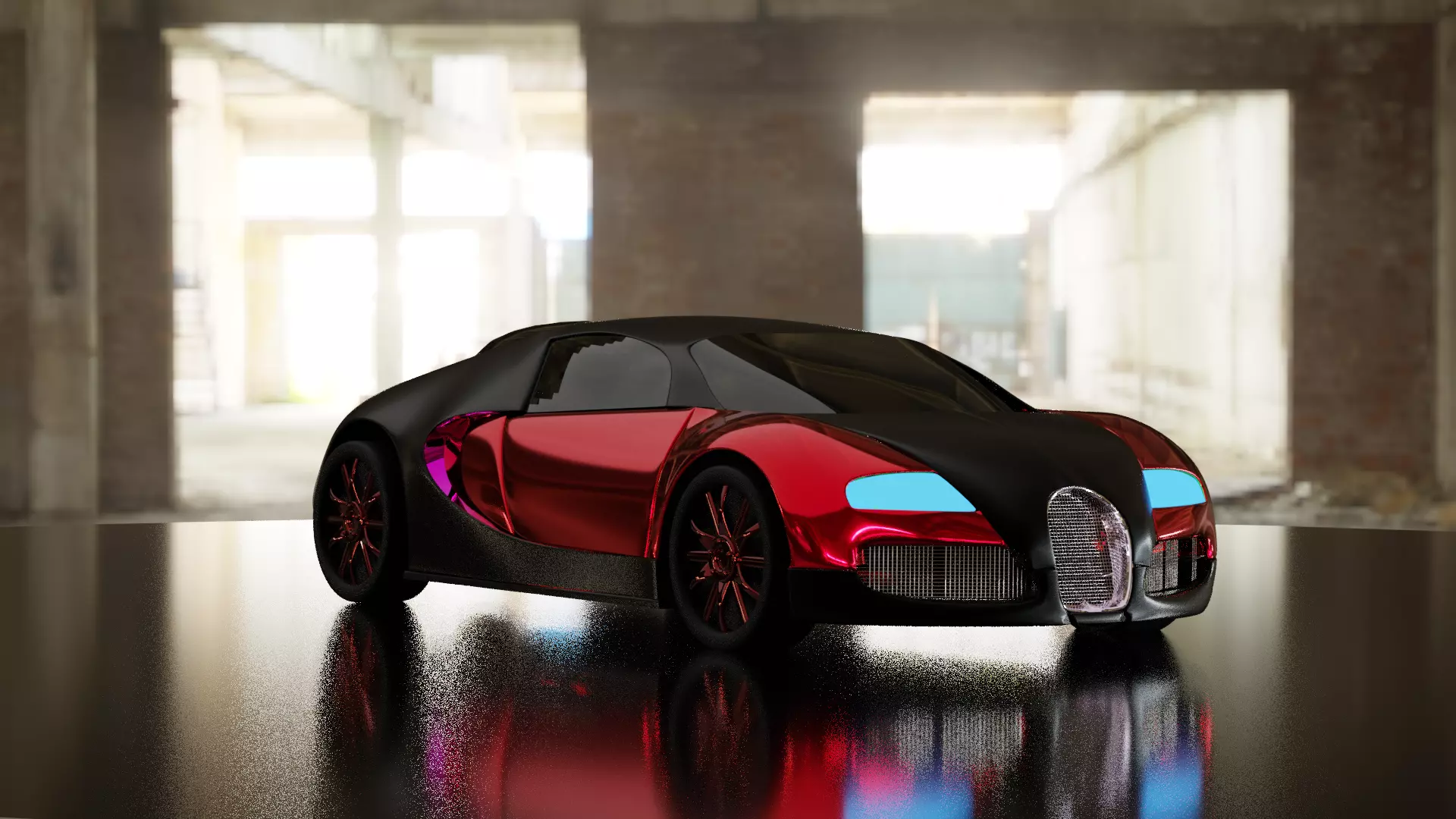 car model toy bugatti veyron 3D model_0