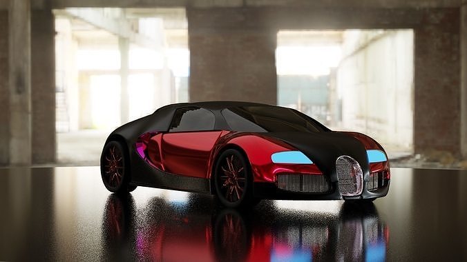 car model toy bugatti veyron 3D model