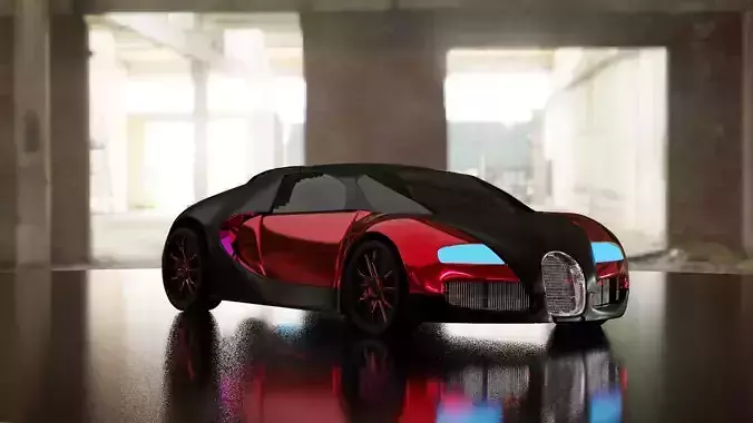 car model toy bugatti veyron 3D model