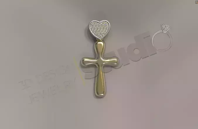 Smooth cross design 3d design model