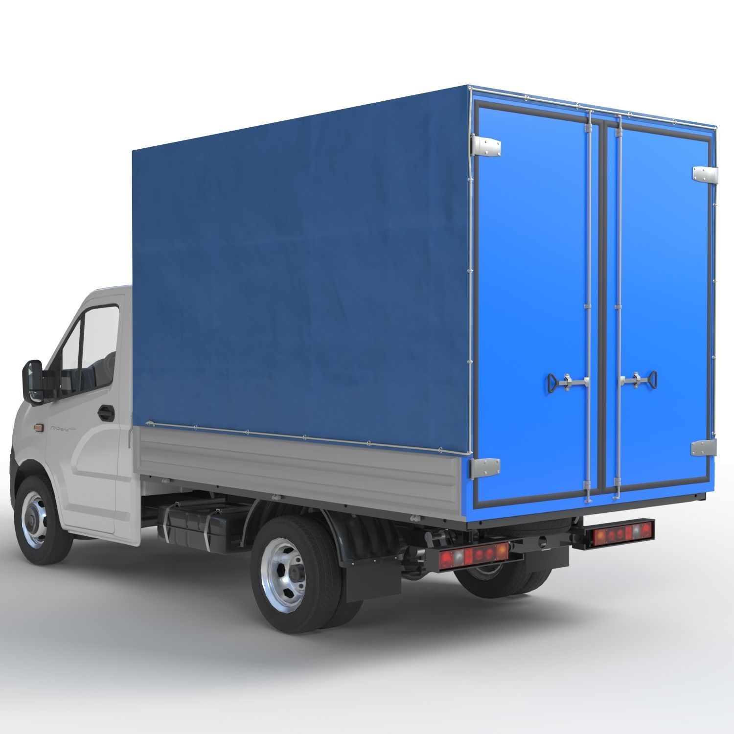 Gazelle Next lorry lowpoly Low-poly 3D model_5