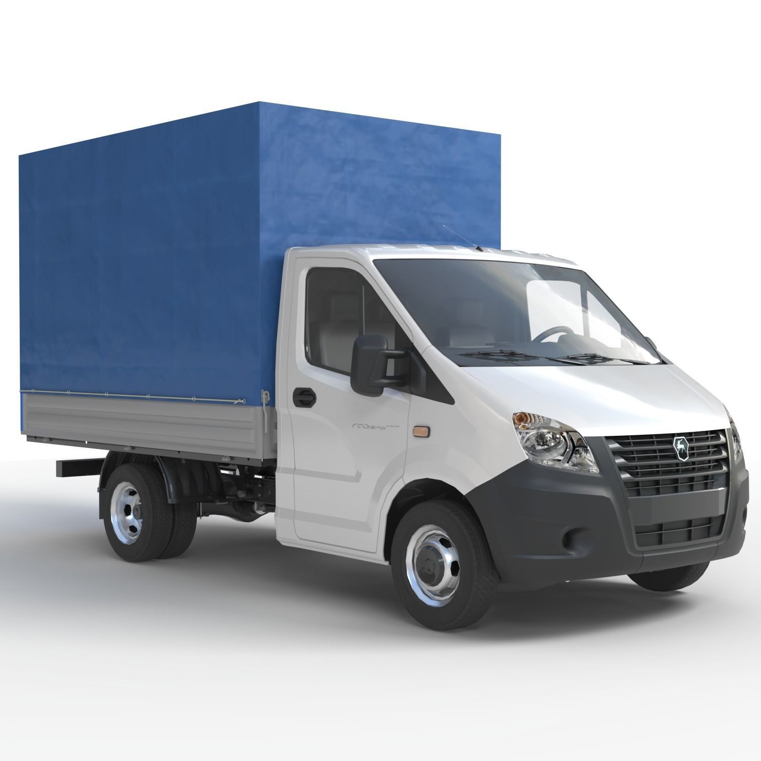 Gazelle Next lorry lowpoly Low-poly 3D model_2