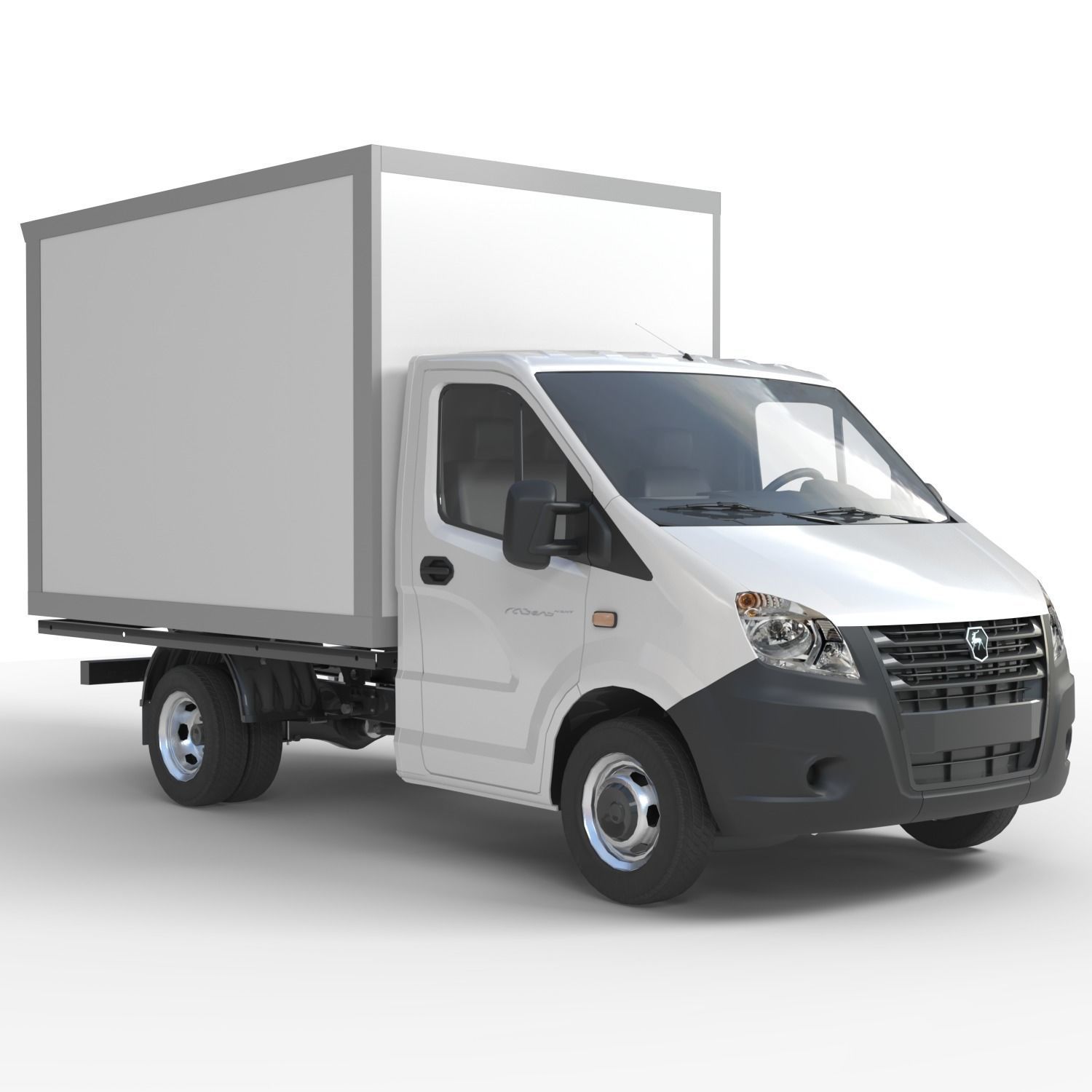 Gazelle Next lorry lowpoly Low-poly 3D model_1