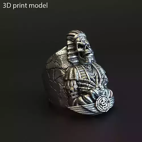 skull ring jewelry Egyptian vol2 