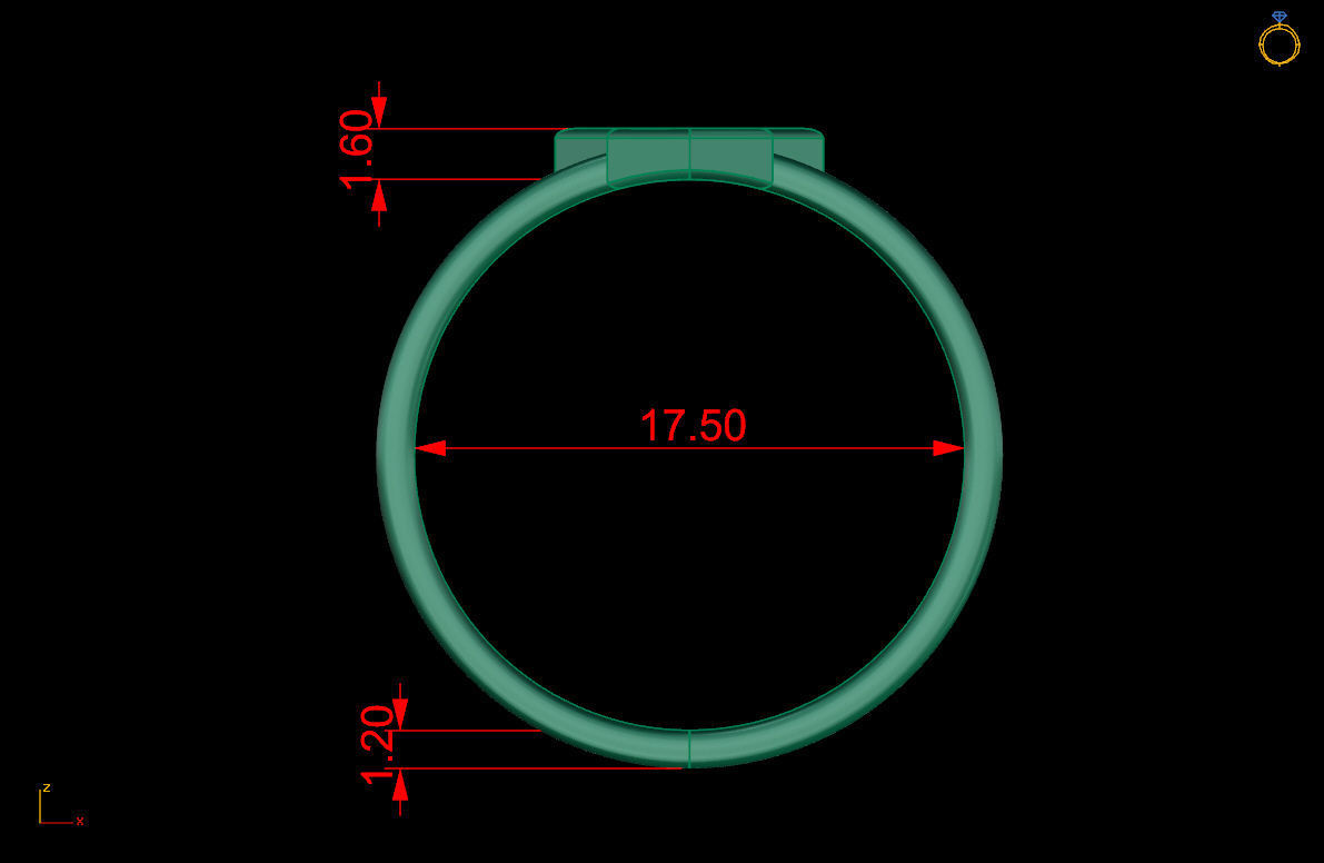 Ring 95 3D print model_6