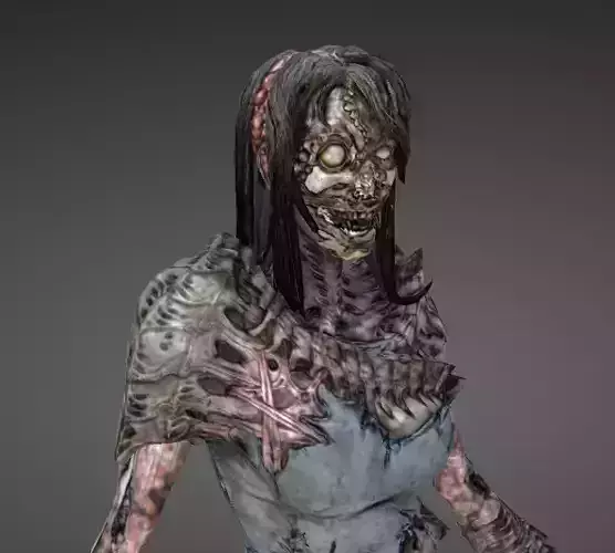 Lambent Girl Low-poly 3D model