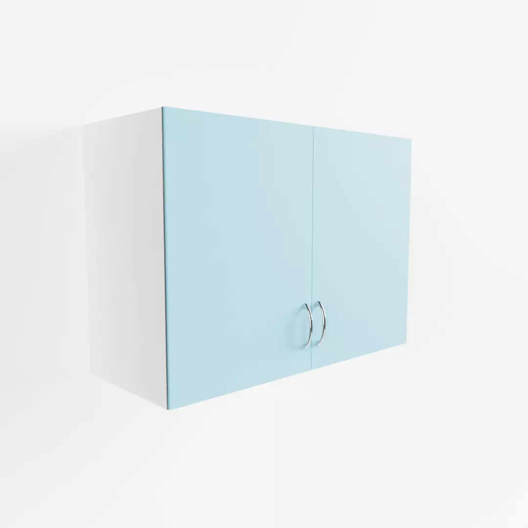 Vintage Kitchen Wall Cabinet 3D model_0