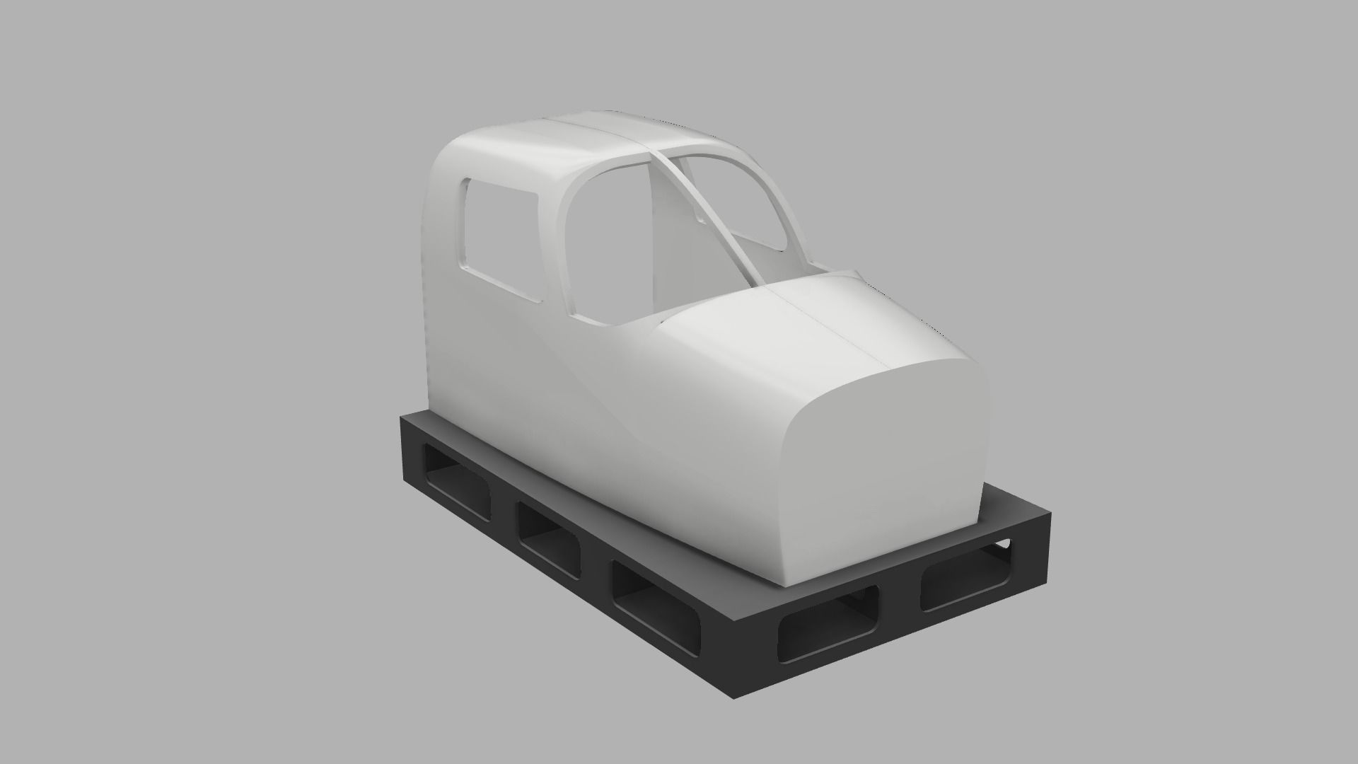 Piper Seneca Flight Simulator Cockpit shell 3D print model_5