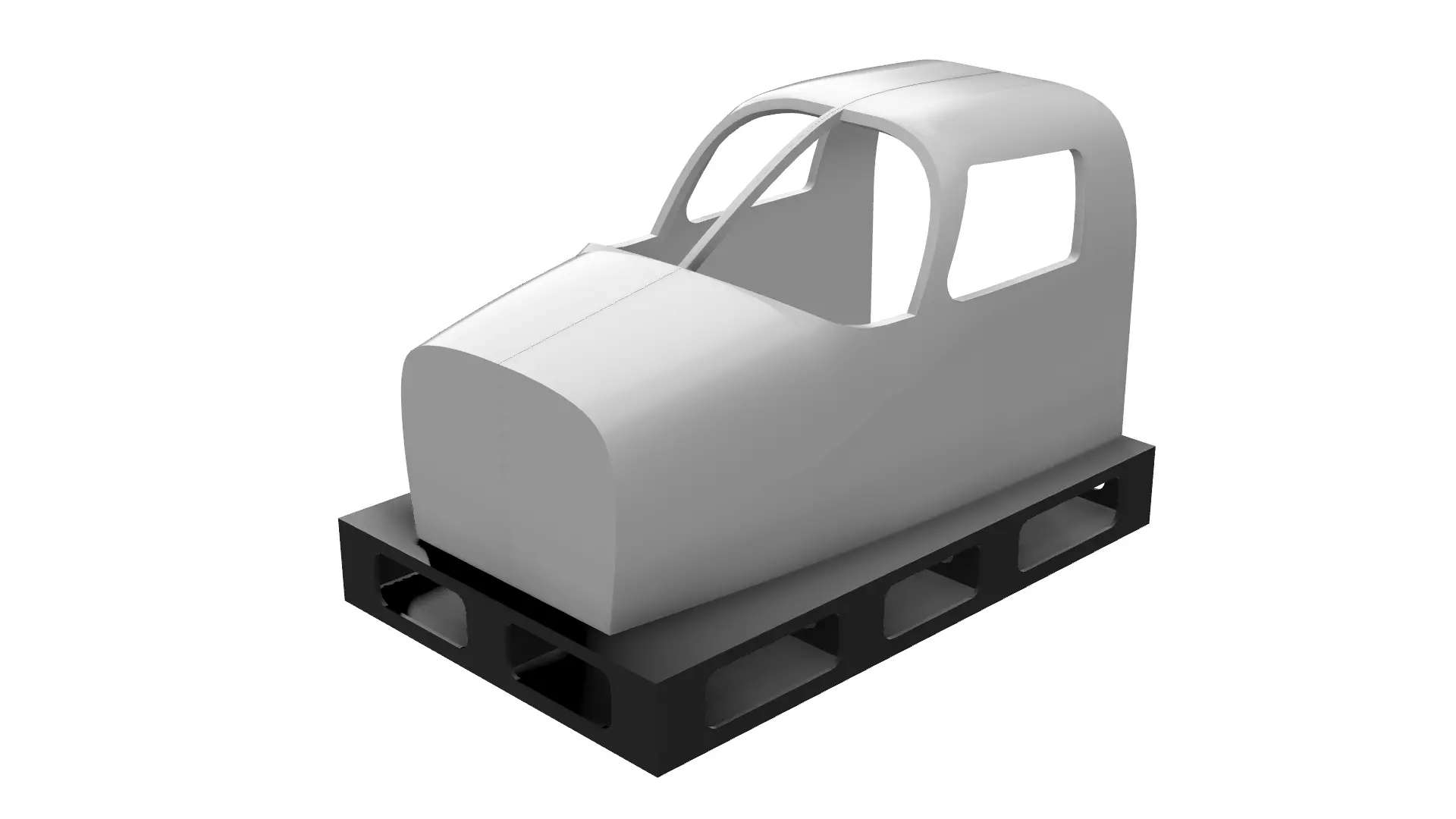 Piper Seneca Flight Simulator Cockpit shell 3D print model_0