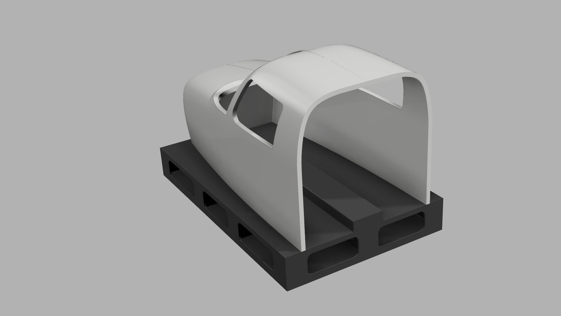 Piper Seneca Flight Simulator Cockpit shell 3D print model_1