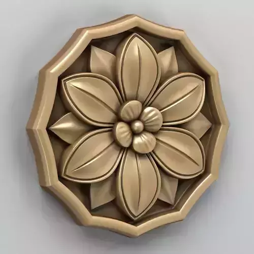 Round rosette 006 3D model