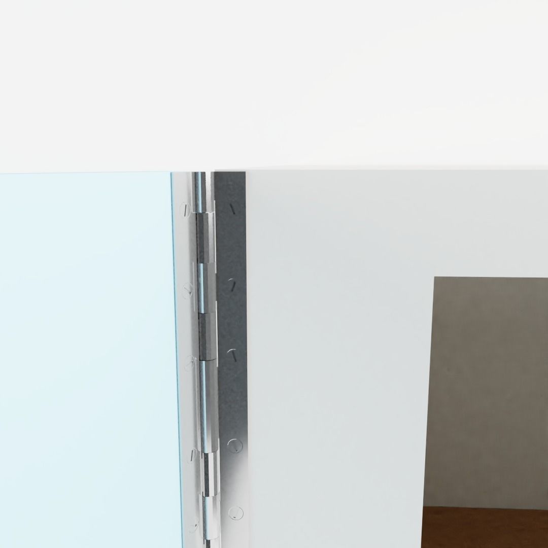 Small Vintage Kitchen Wall Cabinet 3D model_2