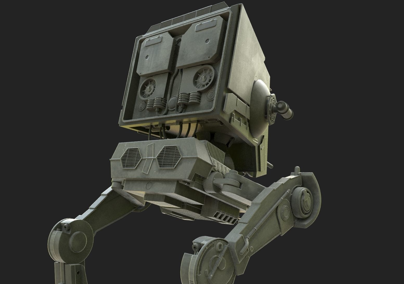 AT ST Scout Walker 3D model_1