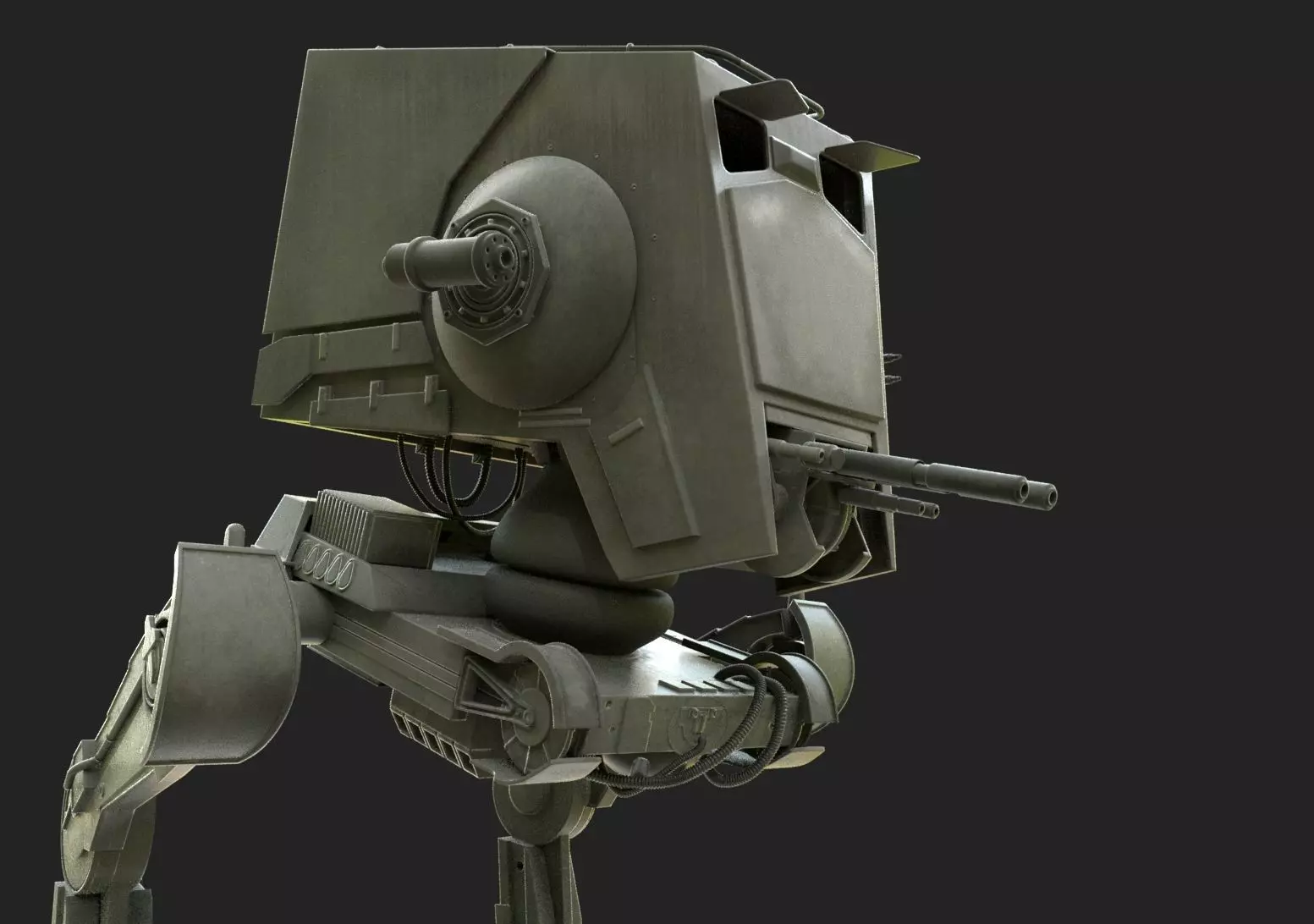 AT ST Scout Walker 3D model_0