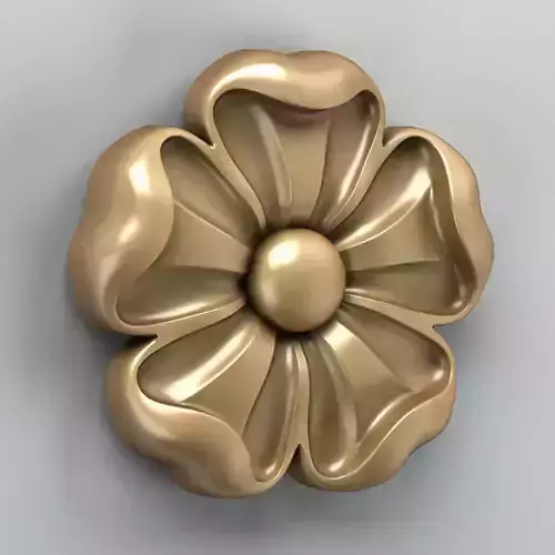 Round rosette 007 3D model