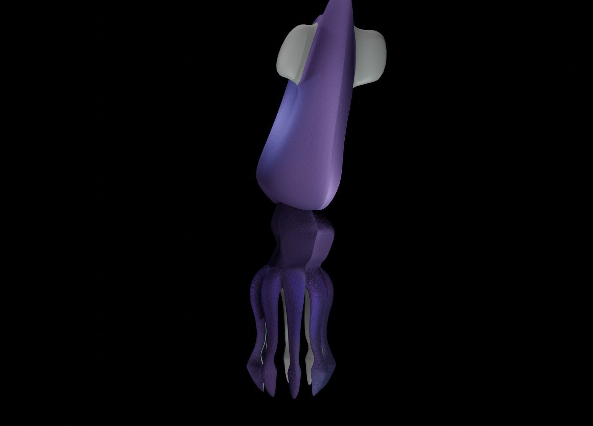 LowPoly Small Squid Low-poly 3D model_18