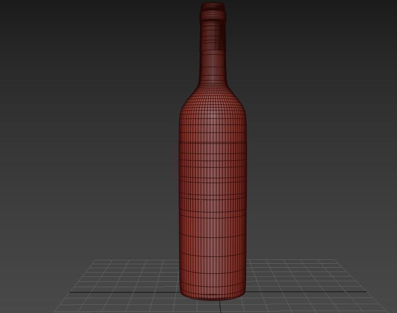 Wine Bottle 3D model_1
