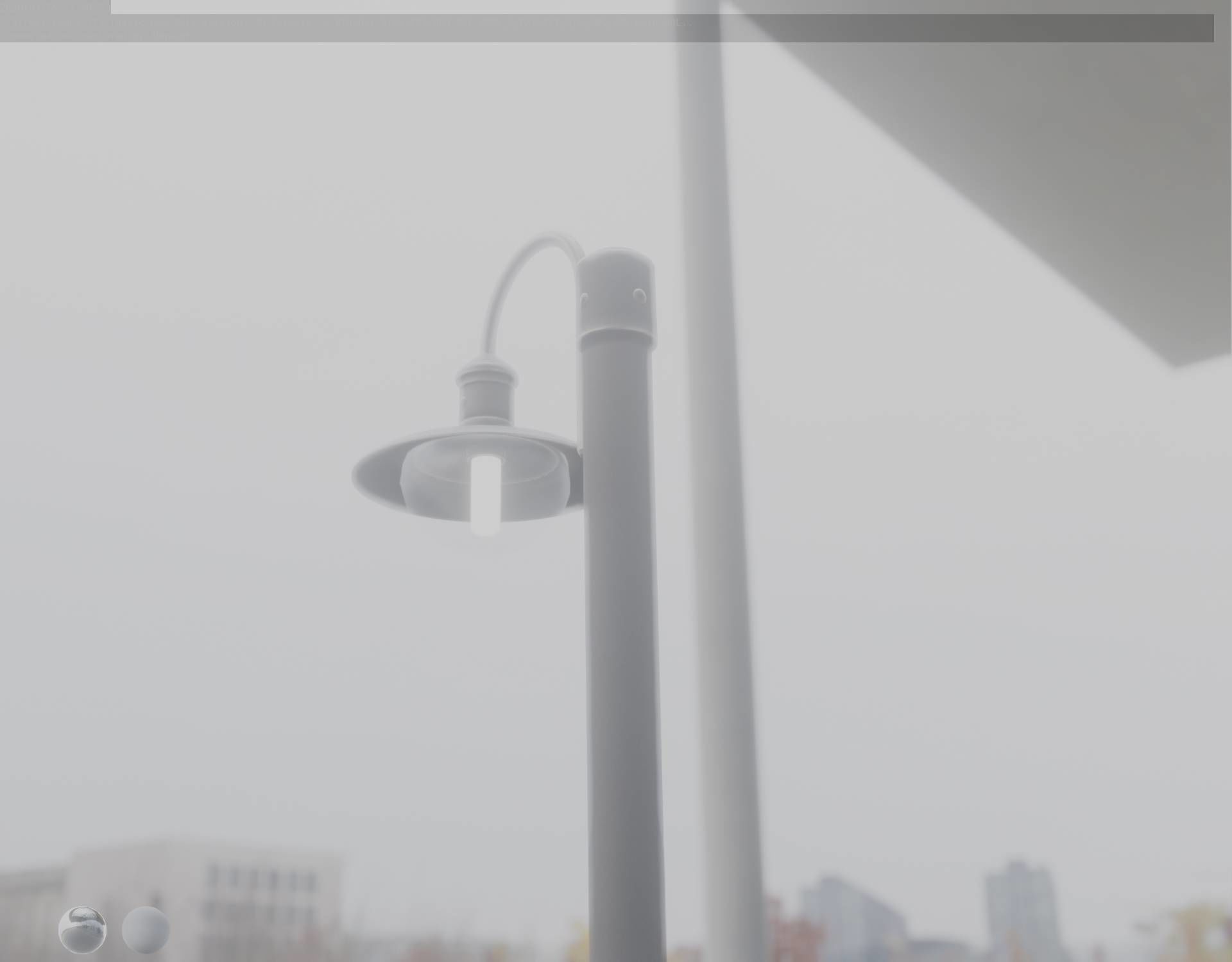 Street Light -7- Basic Version -1 Lamp- Low-poly 3D model_22