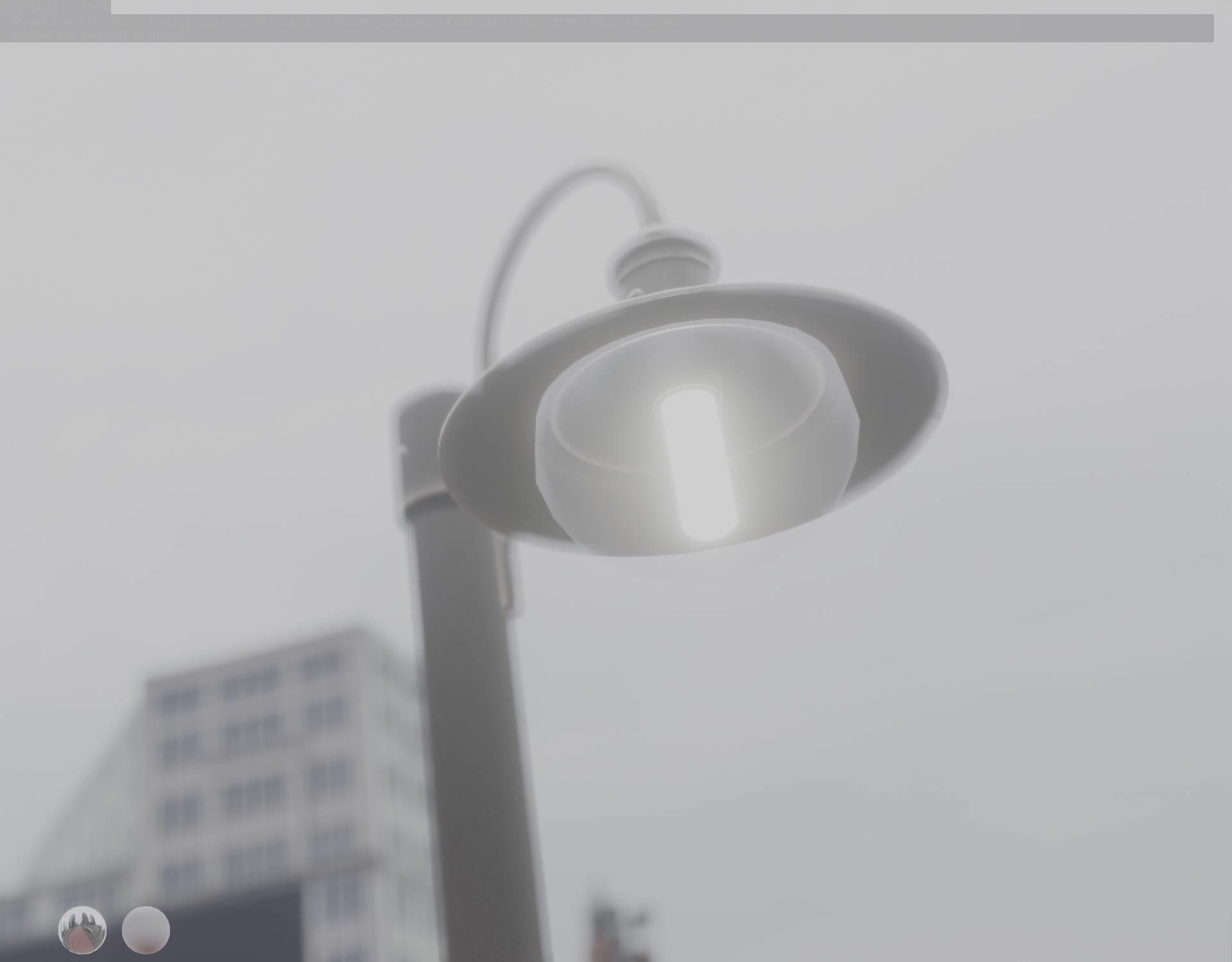 Street Light -7- Basic Version -1 Lamp- Low-poly 3D model_50
