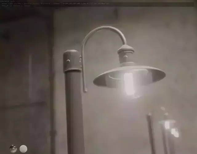 Street Light -7- Basic Version -1 Lamp- Low-poly 3D model