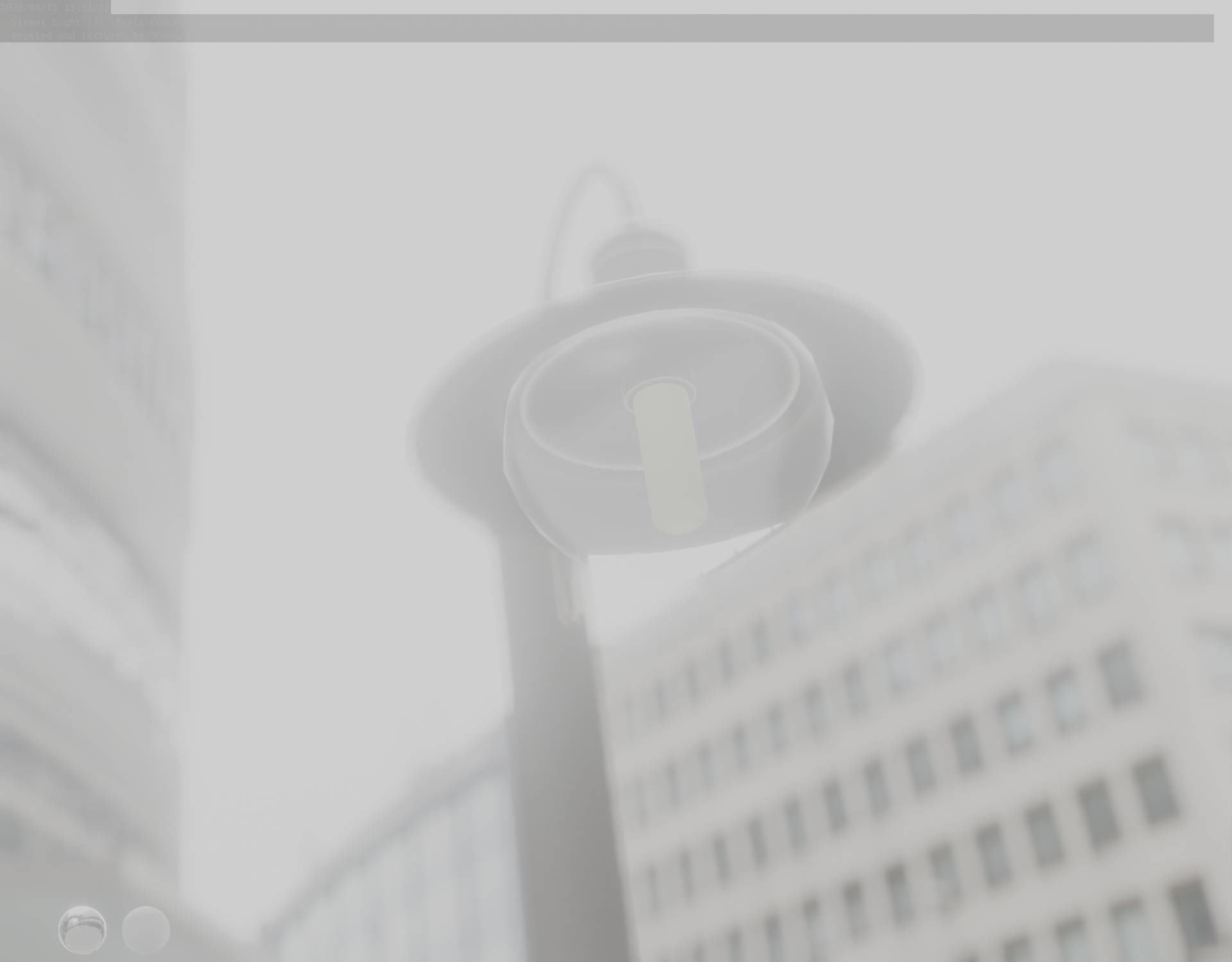 Street Light -7- Basic Version -1 Lamp- Low-poly 3D model_51