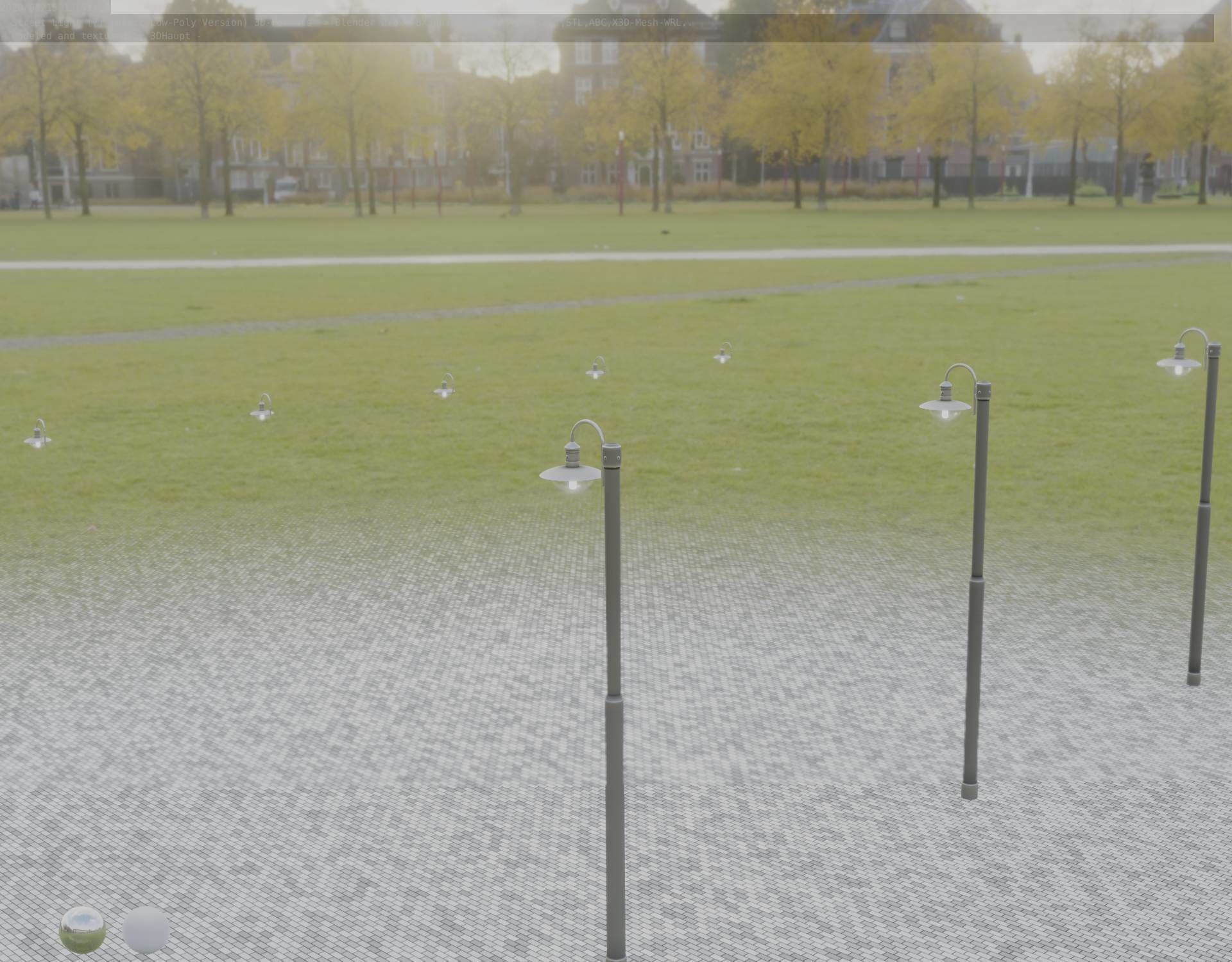 Street Light -7- Basic Version -1 Lamp- Low-poly 3D model_77