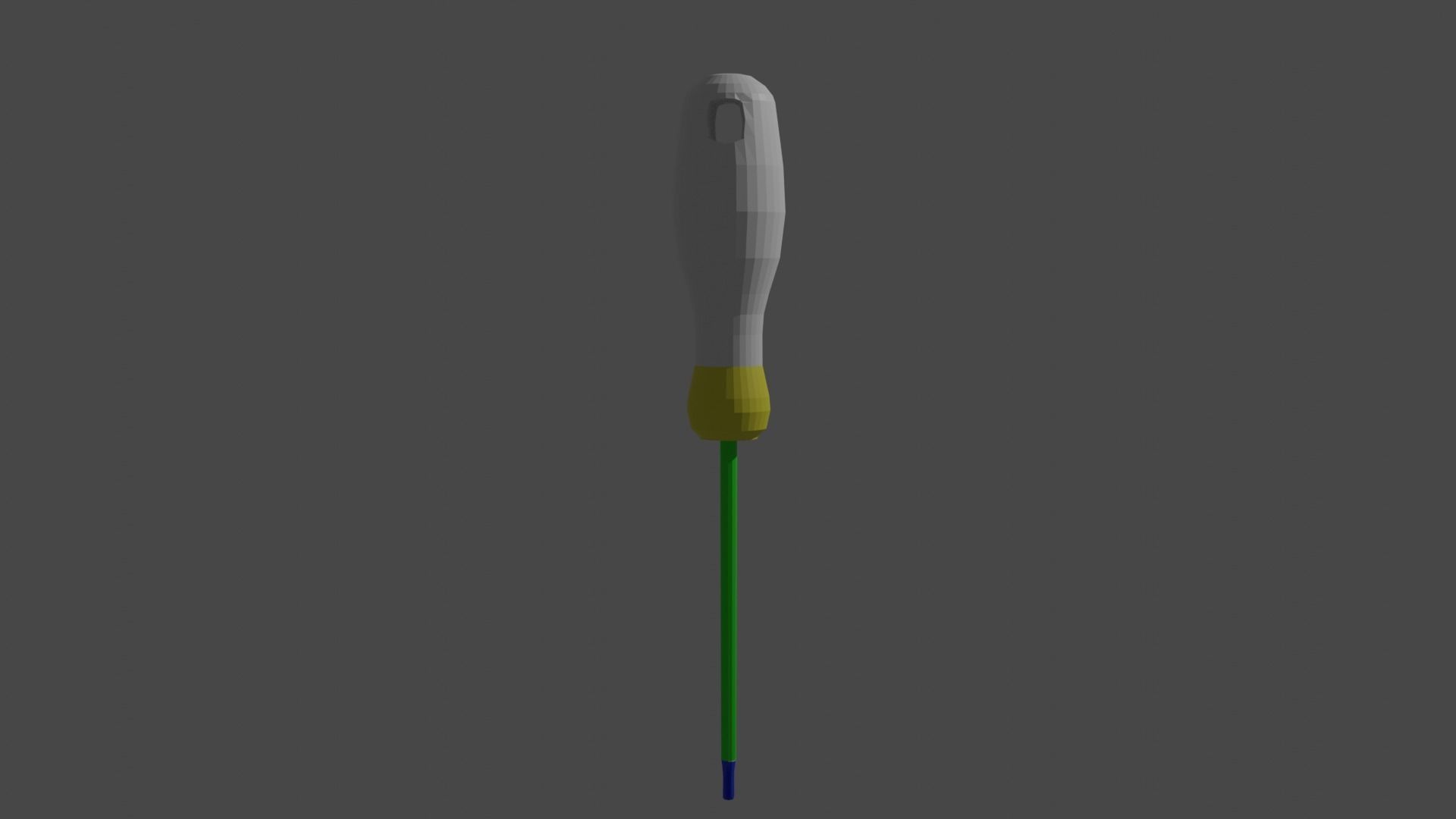 Screwdriver tool Low poly High poly Free low-poly 3D model_5