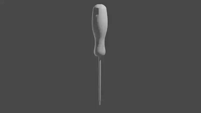 Screwdriver tool Low poly High poly