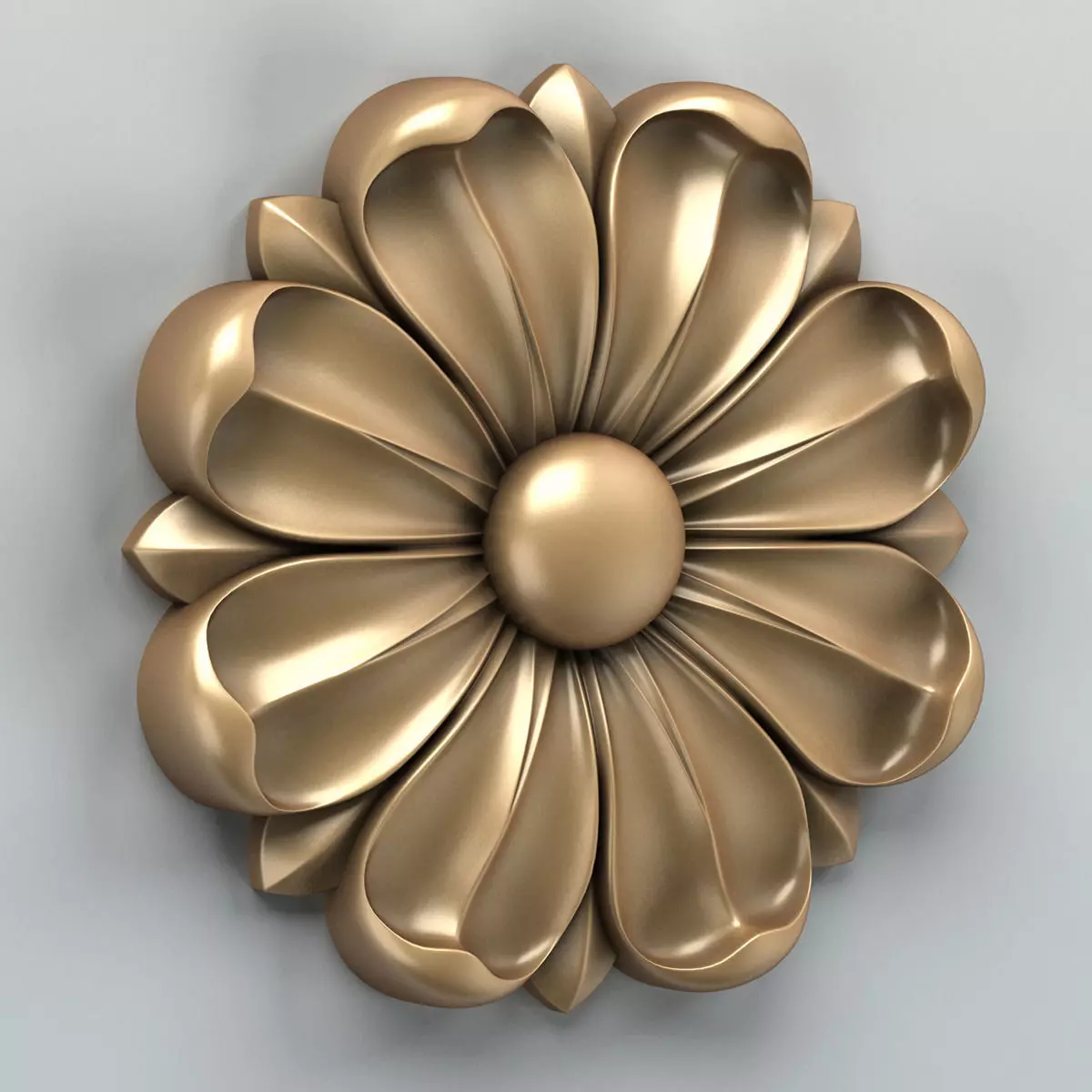 Round rosette 008 3D model_0
