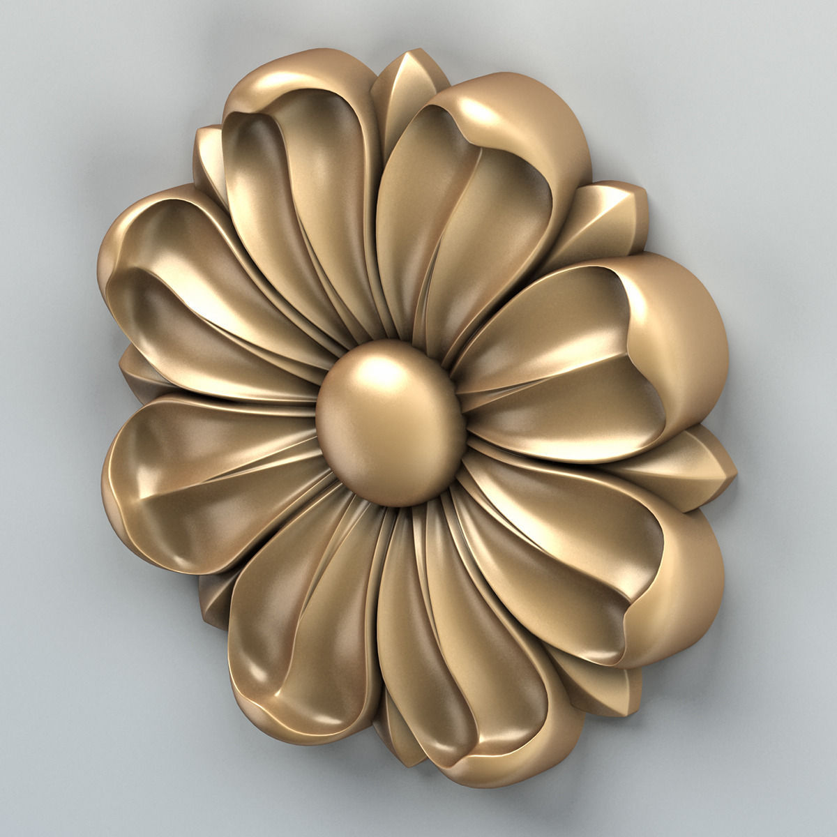 Round rosette 008 3D model_2