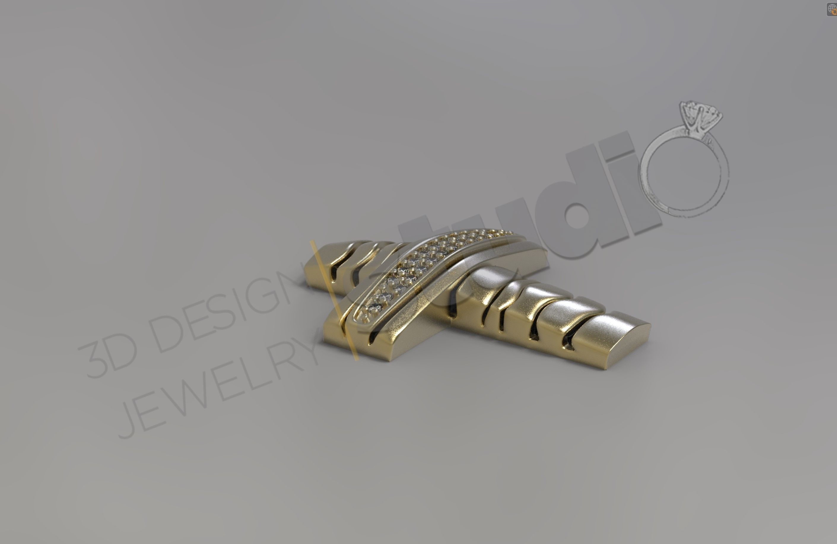 Skeleton bones cross design 3d model 3D print model_1