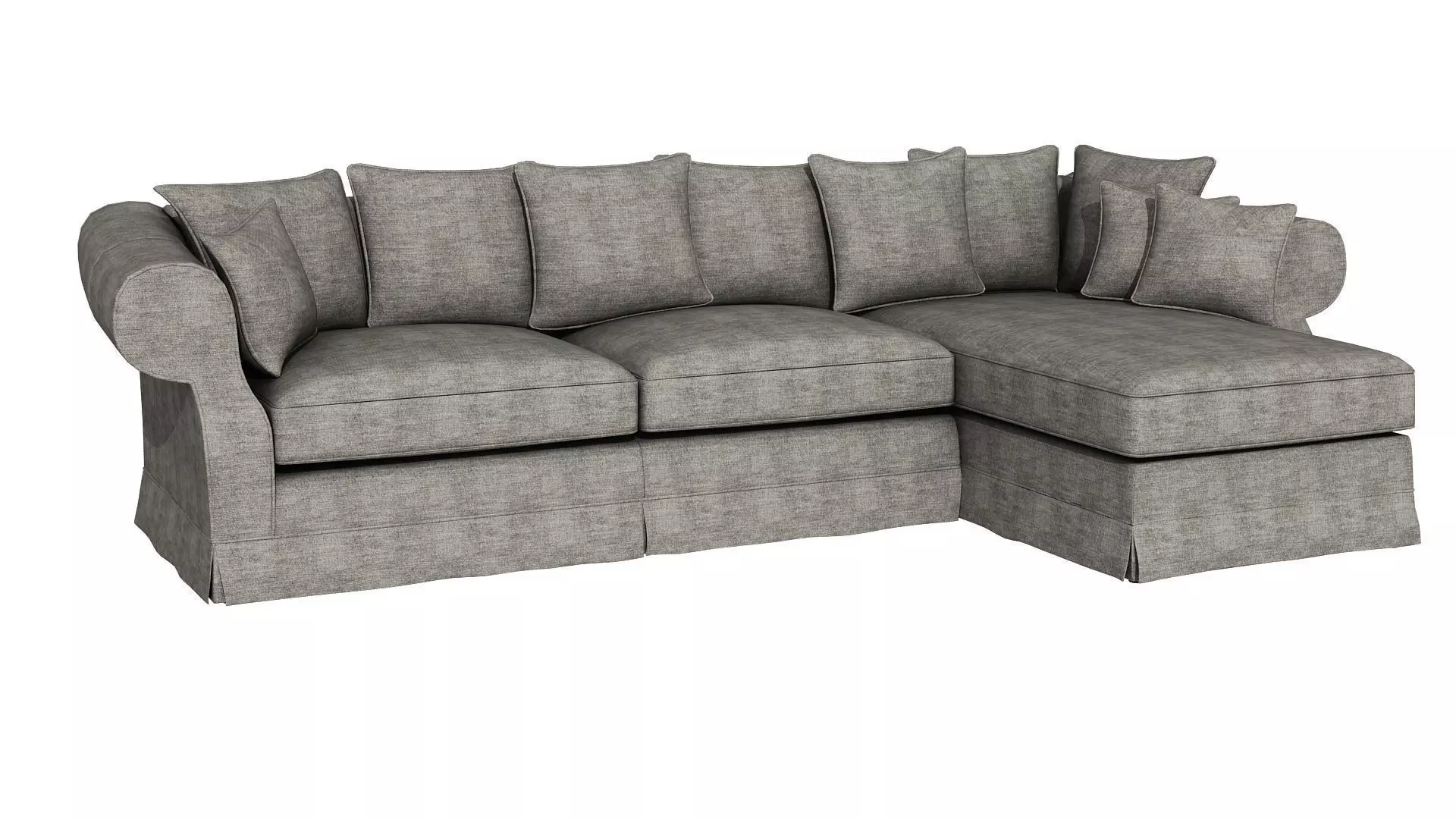 Modern sofa with pillows 244 3D model_0