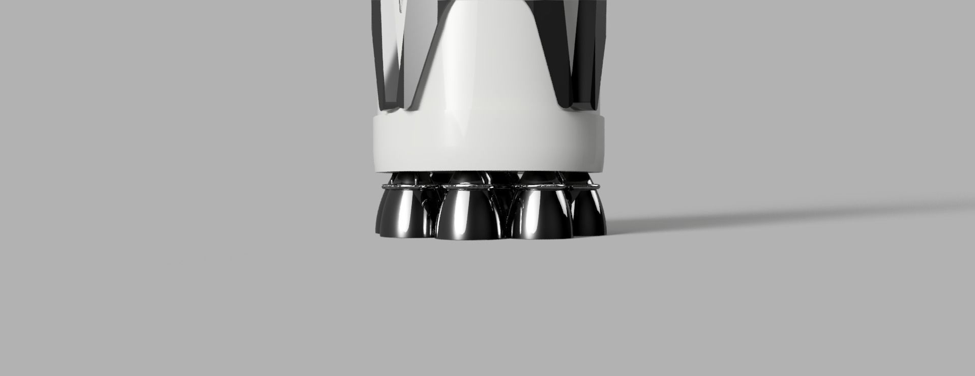 Falcon 9 rocket model Free 3D model_3