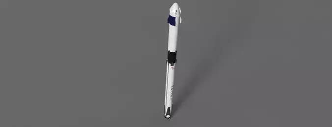 Falcon 9 rocket model Free 3D model