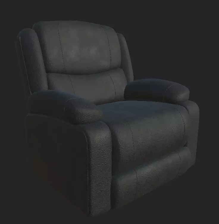 Sofa model recliner chair Free low-poly 3D model