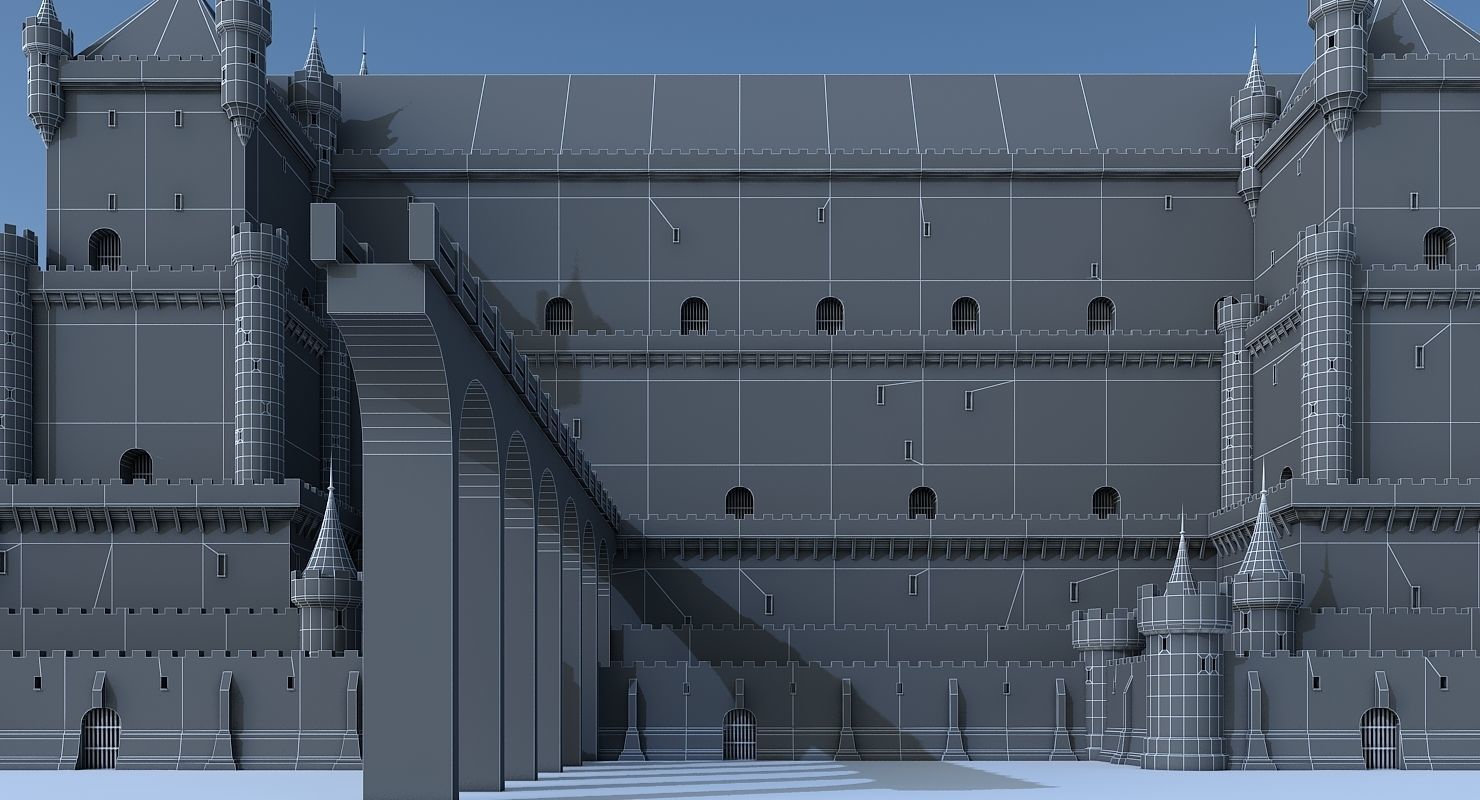 Fantasy Castle 004 3D model_8