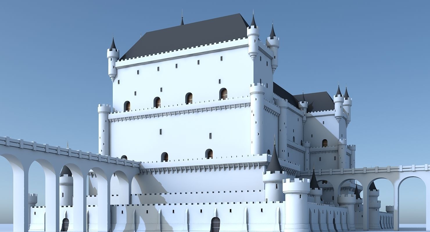 Fantasy Castle 004 3D model_1
