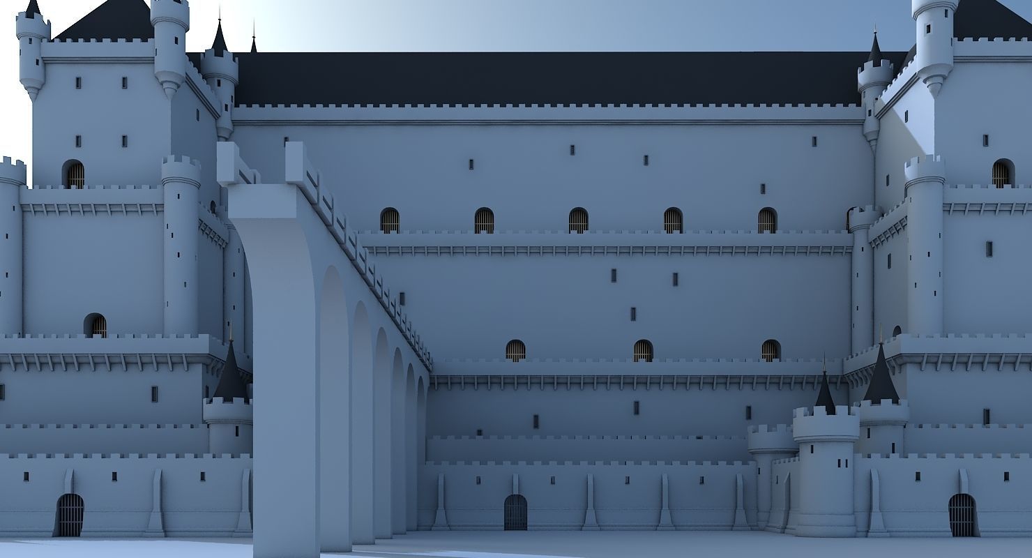 Fantasy Castle 004 3D model_3