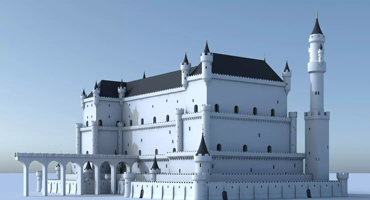 Fantasy Castle 004 3D model_0