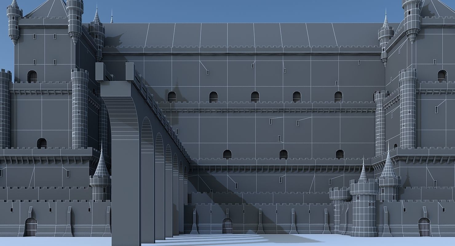 Fantasy Castle 004 3D model_9