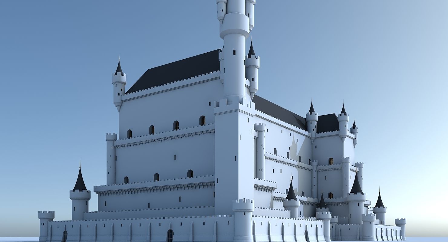 Fantasy Castle 004 3D model_2