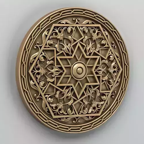 Round rosette 009 3D model