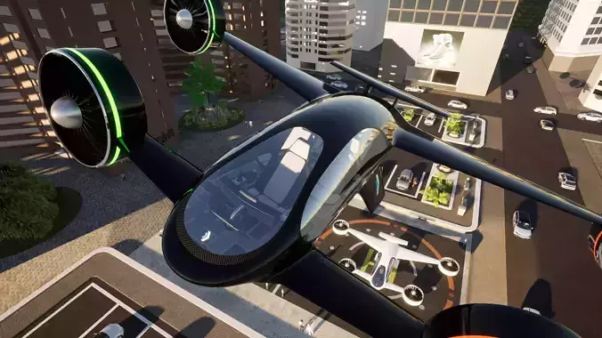 SBX Flying Vehicle Concept 3D model