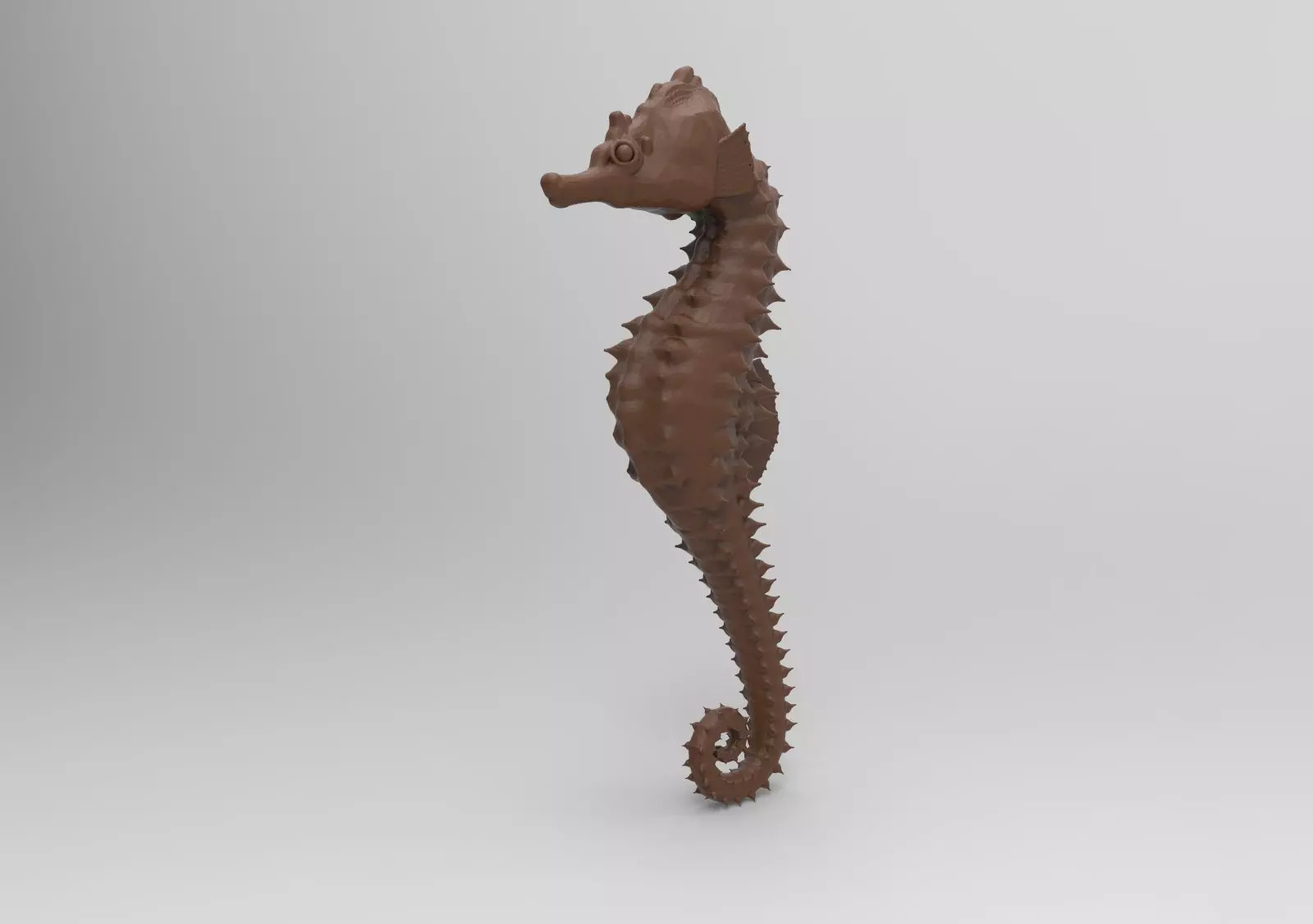 Seahorse chocolate 3D print model_0