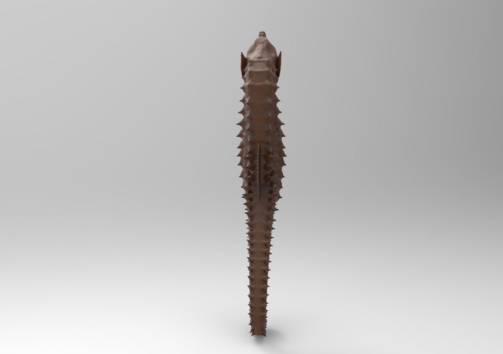 Seahorse chocolate 3D print model_5