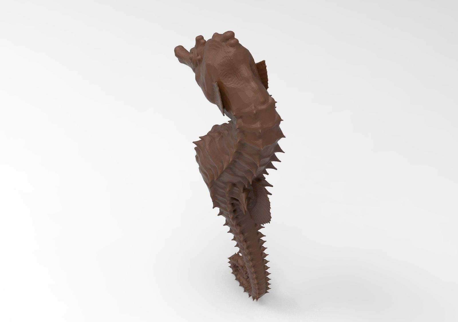 Seahorse chocolate 3D print model_6