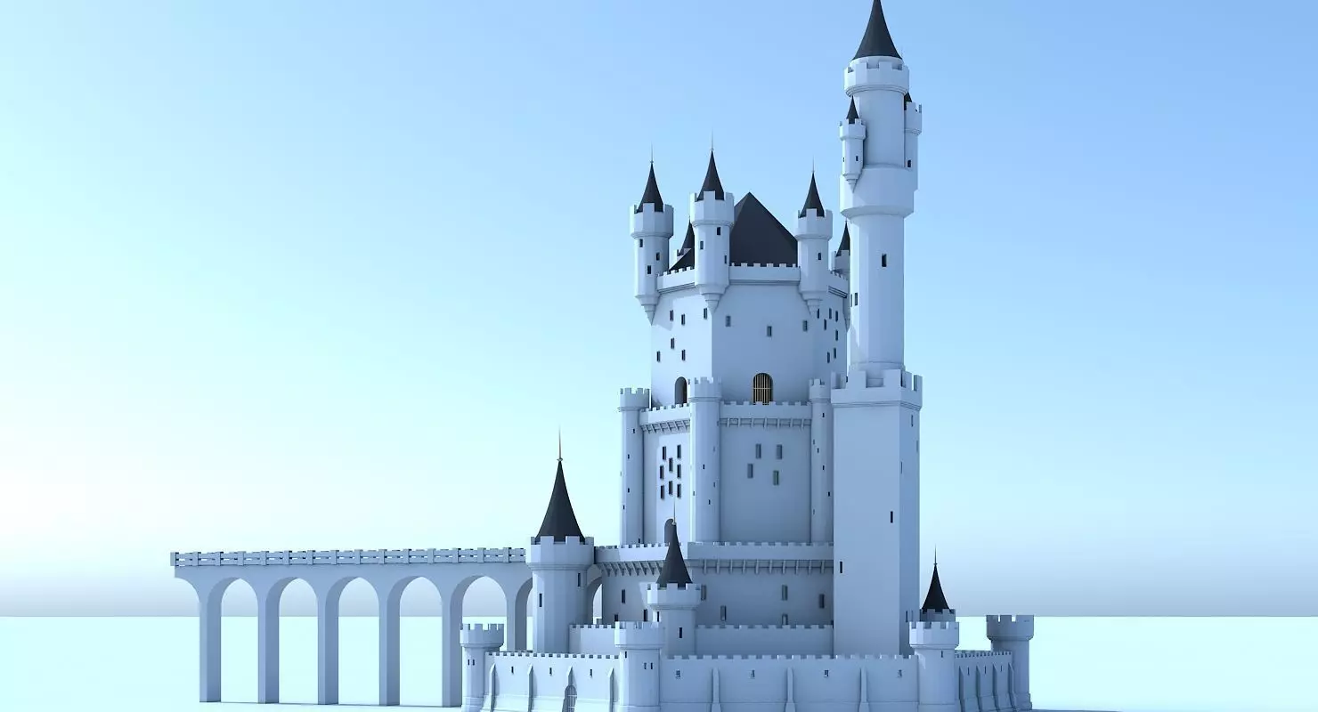 Fantasy Castle 006 3D model_0